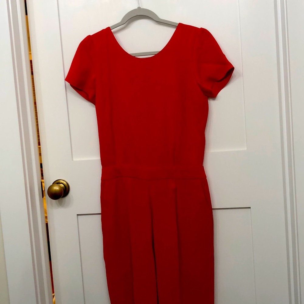 Sezane Red Jumpsuit